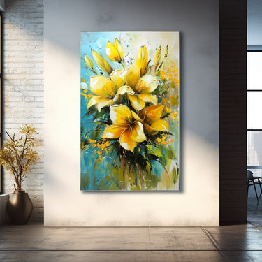 Painting of Flowers in Acrylic